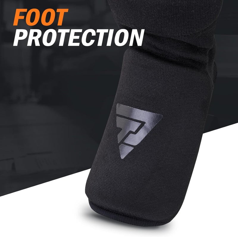 FIVING Shin Guards for Kickboxing, Muay Thai, MMA Fighting, Training, Instep Foam Protection, Leg Foot Protector, Martial Arts, Sparring, Boxing Gear - Image 4